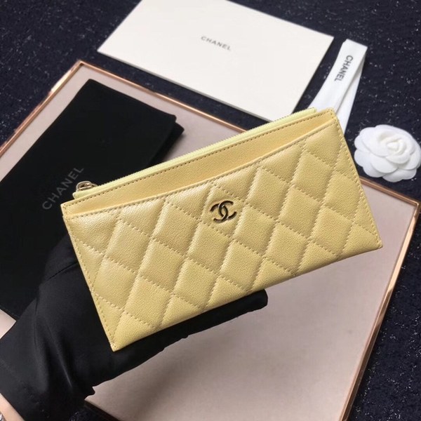 Chanel 샤넬 캐비어 지퍼장지갑 19510