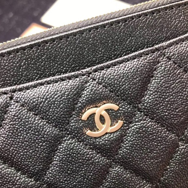 Chanel 샤넬 캐비어 지퍼장지갑 19510