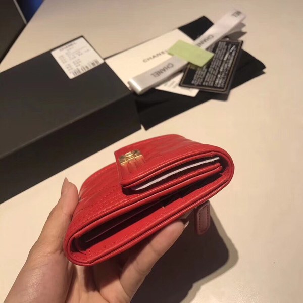 샤넬지갑 양가죽  금장 11CM AS87555