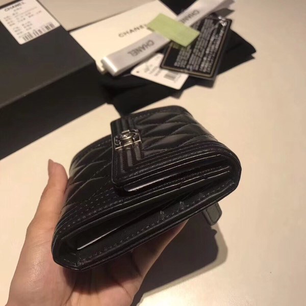 샤넬지갑 양가죽  은장 11CM AS87555