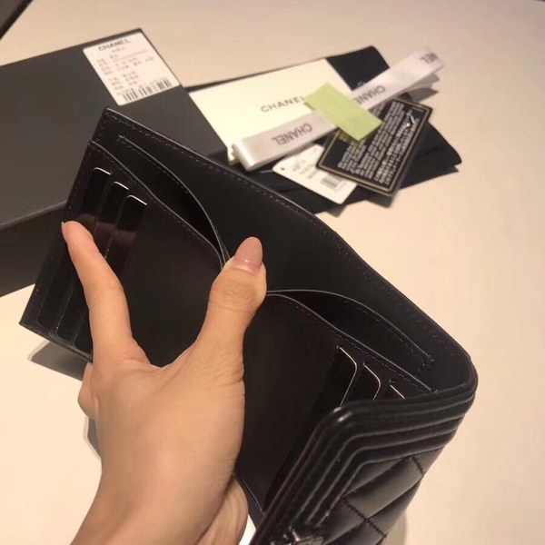 샤넬지갑 양가죽  은장 11CM AS87555