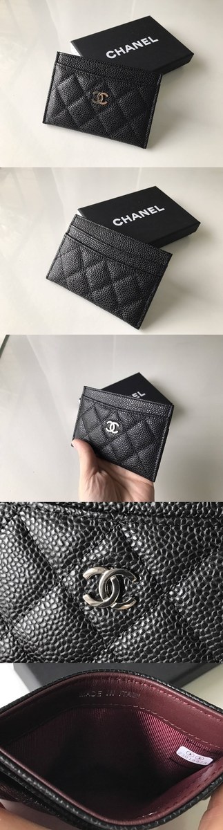 31위 CHANEL 샤넬 카드지갑 캐비어 은장