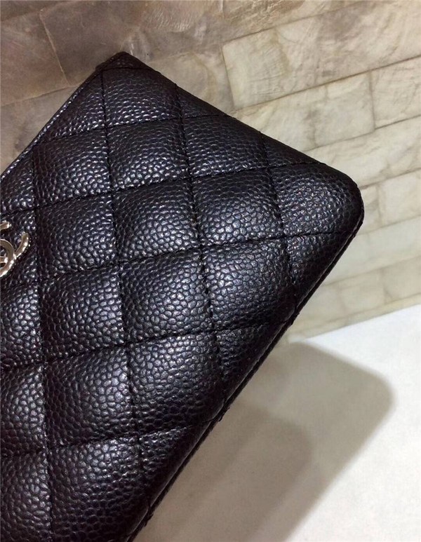 샤넬 케비어 은장 동전&카드지갑 AS1009-1