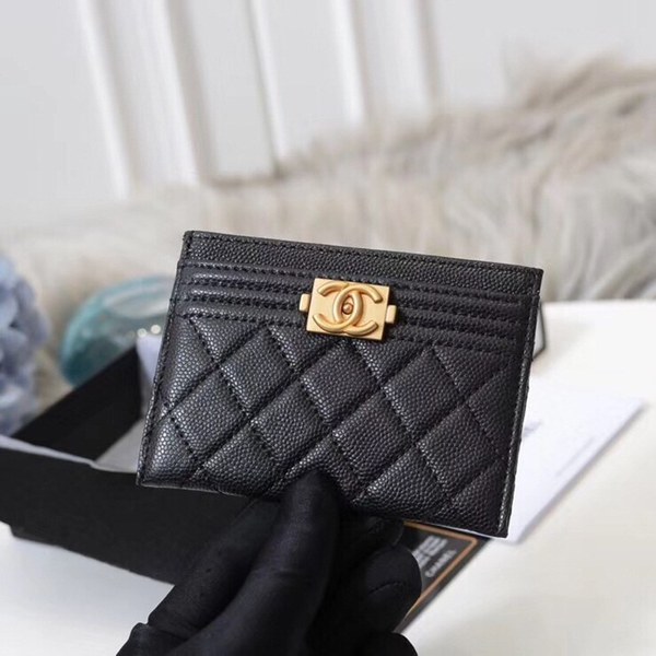 샤넬 캐비어 보이 카드지갑 H175