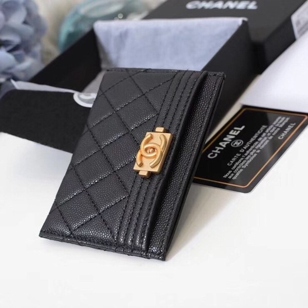 샤넬 캐비어 보이 카드지갑 H175