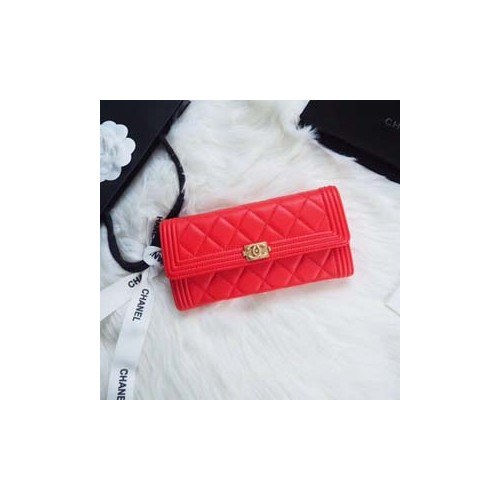 샤넬보이 장지갑 7742066 레드