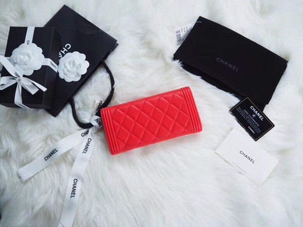 샤넬보이 장지갑 7742066 레드