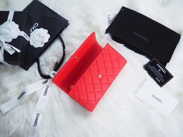 샤넬보이 장지갑 7742066 레드