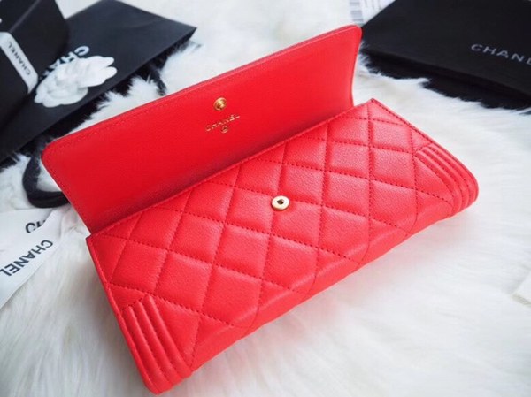 샤넬보이 장지갑 7742066 레드