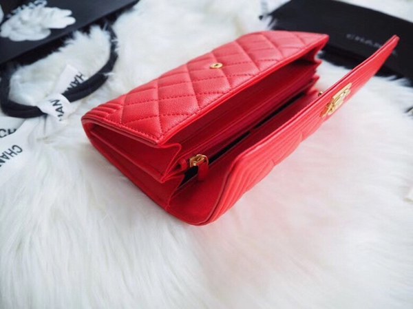 샤넬보이 장지갑 7742066 레드