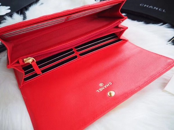 샤넬보이 장지갑 7742066 레드