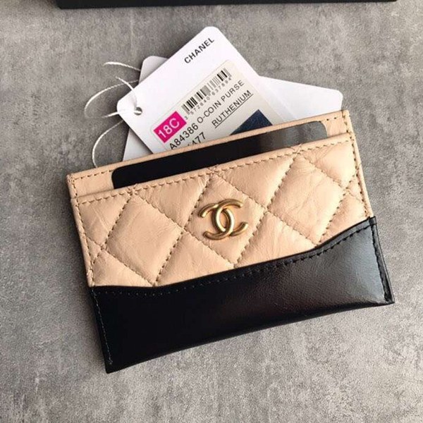 샤넬 가브리엘 카드지갑 베이지