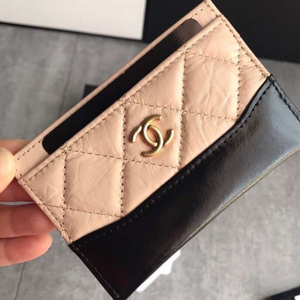 샤넬 가브리엘 카드지갑 베이지