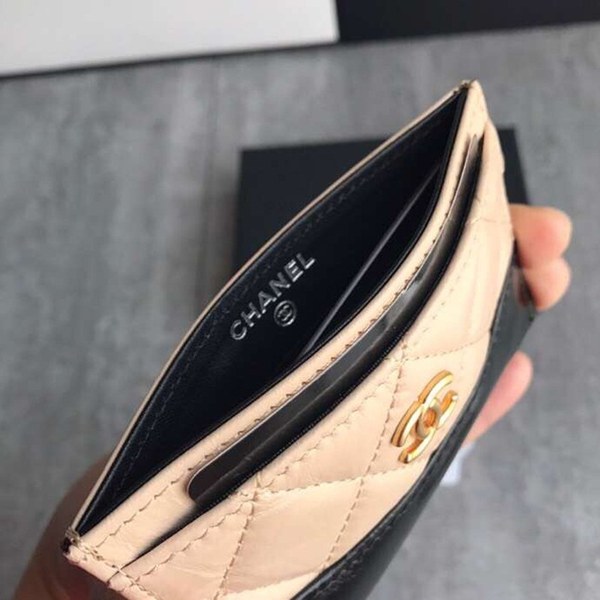 샤넬 가브리엘 카드지갑 베이지