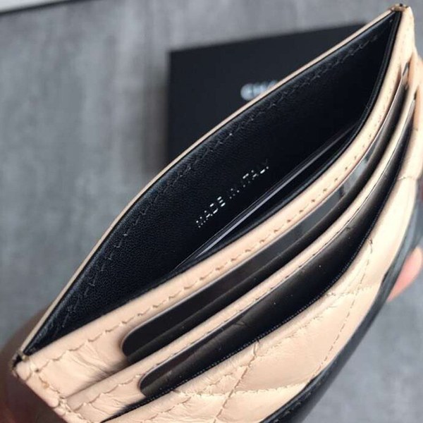 샤넬 가브리엘 카드지갑 베이지