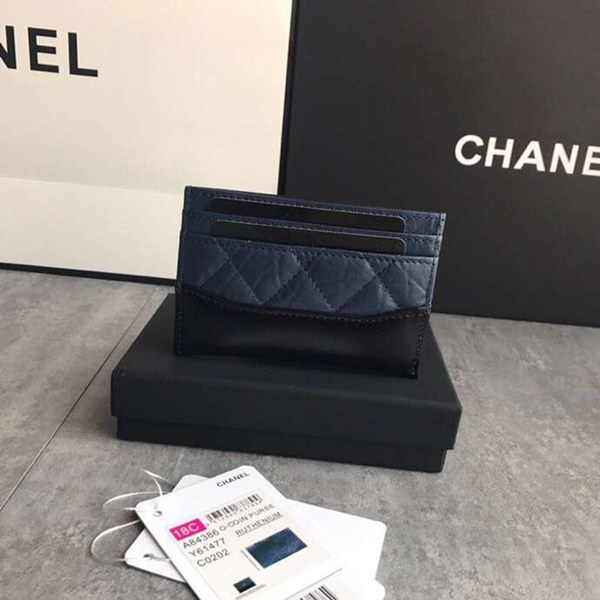 샤넬 가브리엘 카드지갑 블루