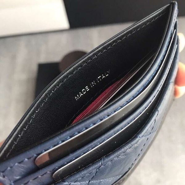 샤넬 가브리엘 카드지갑 블루