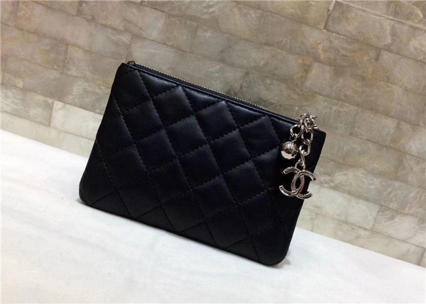 샤넬 램스킨 은장 동전&카드지갑 AS1008-2