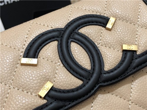 Chanel 2021 Women's Leather Wallet,15cm