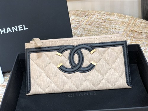 Chanel 2021 Women's Leather Wallet,19cm