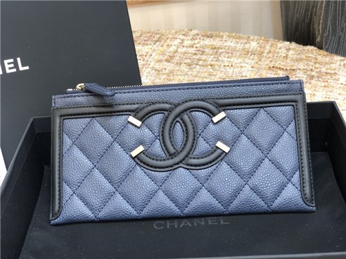Chanel 2021 Women's Leather Wallet,19cm
