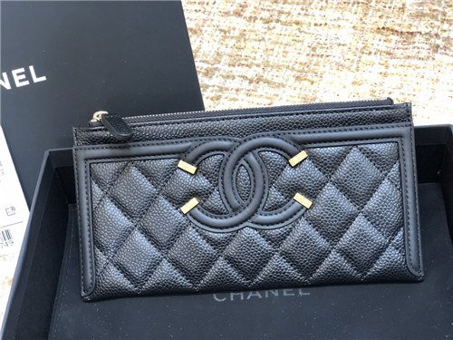 Chanel 2021 Women's Leather Wallet,19cm