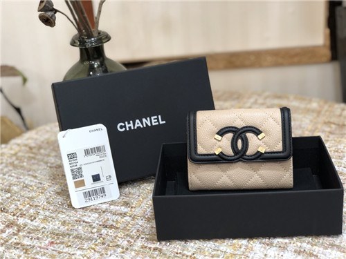 Chanel 2021 Women's Leather Coin purse/Card purse,11cm