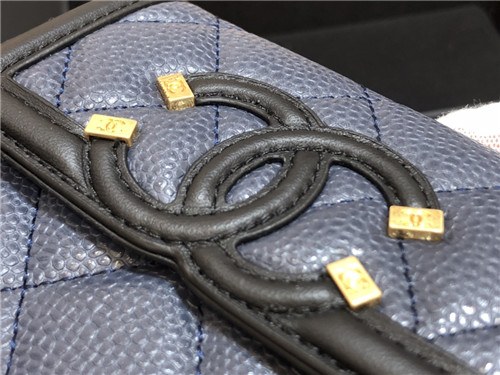 Chanel 2021 Women's Leather Coin purse/Card purse,11cm