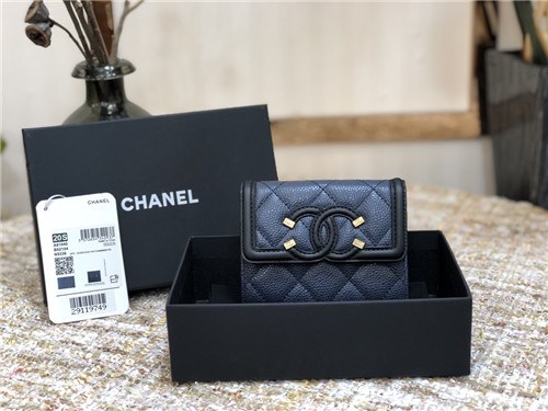 Chanel 2021 Women's Leather Coin purse/Card purse,11cm