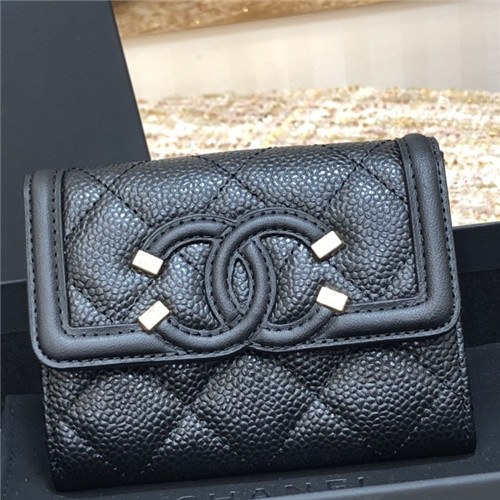 Chanel 2021 Women's Leather Coin purse/Card purse,11cm