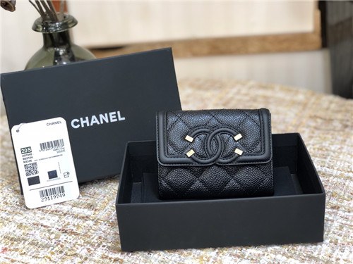 Chanel 2021 Women's Leather Coin purse/Card purse,11cm
