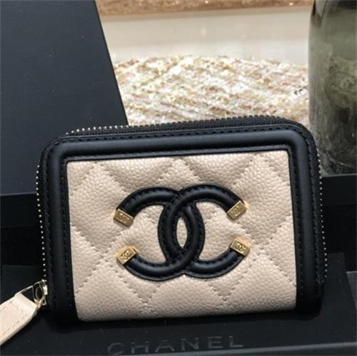 Chanel 2021 Women's Leather Coin purse/Card purse,11cm