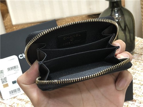 Chanel 2021 Women's Leather Coin purse/Card purse,11cm