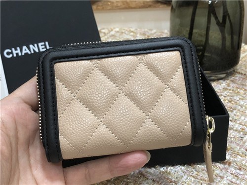 Chanel 2021 Women's Leather Coin purse/Card purse,11cm