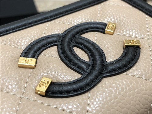Chanel 2021 Women's Leather Coin purse/Card purse,11cm