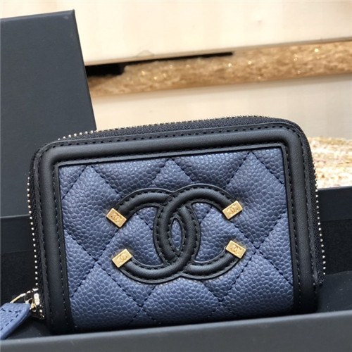 Chanel 2021 Women's Leather Coin purse/Card purse,11cm