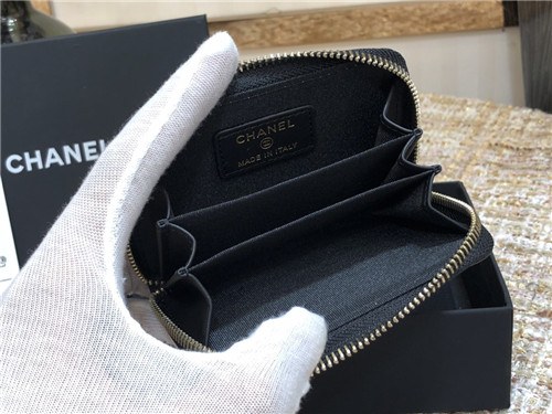 Chanel 2021 Women's Leather Coin purse/Card purse,11cm