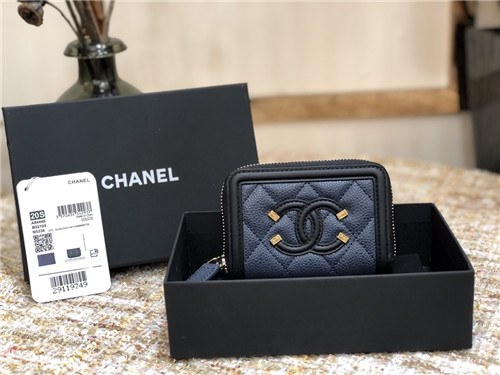 Chanel 2021 Women's Leather Coin purse/Card purse,11cm