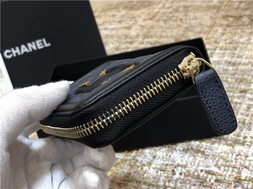 Chanel 2021 Women's Leather Coin purse/Card purse,11cm