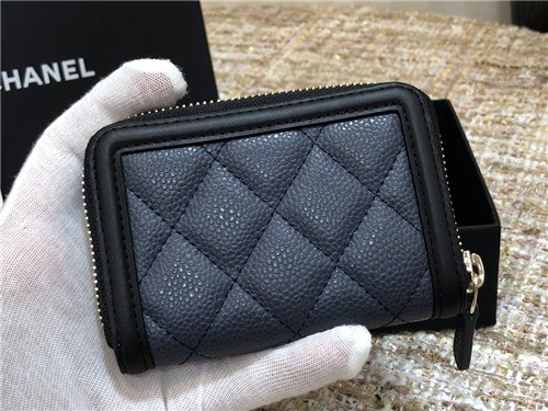 Chanel 2021 Women's Leather Coin purse/Card purse,11cm