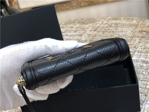 Chanel 2021 Women's Leather Coin purse/Card purse,11cm