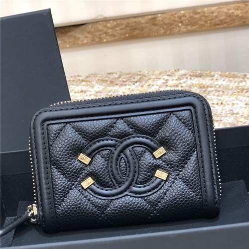 Chanel 2021 Women's Leather Coin purse/Card purse,11cm