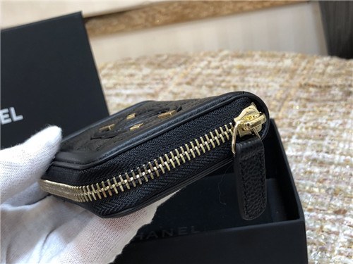 Chanel 2021 Women's Leather Coin purse/Card purse,11cm