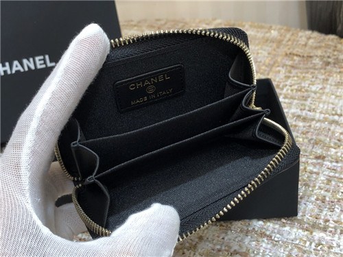 Chanel 2021 Women's Leather Coin purse/Card purse,11cm