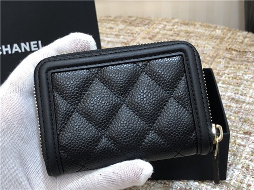 Chanel 2021 Women's Leather Coin purse/Card purse,11cm