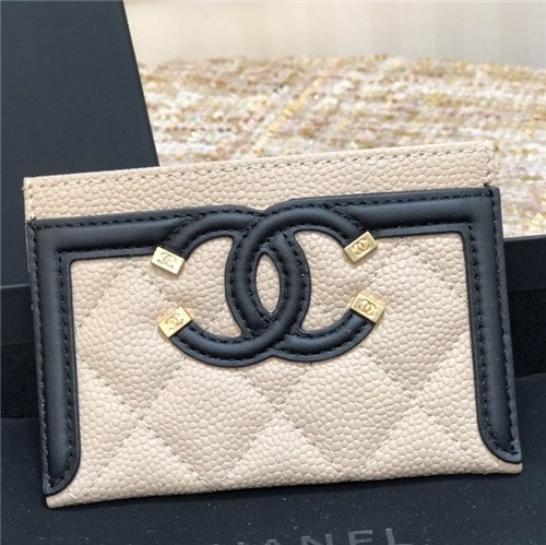 Chanel 2021 Women's Leather Card purse,11cm