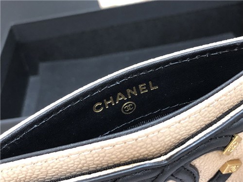 Chanel 2021 Women's Leather Card purse,11cm