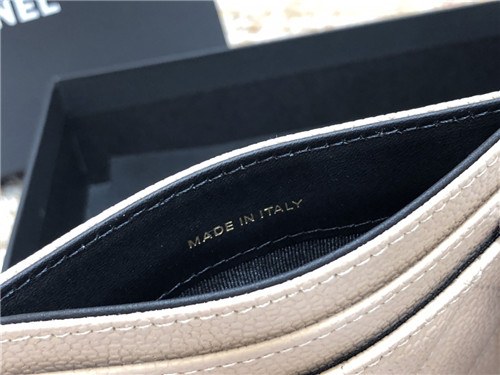 Chanel 2021 Women's Leather Card purse,11cm