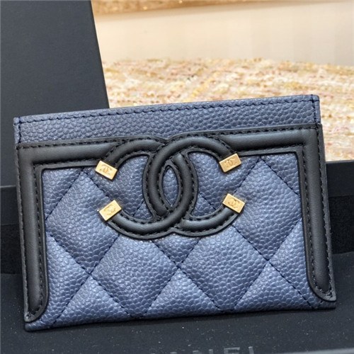 Chanel 2021 Women's Leather Card purse,11cm