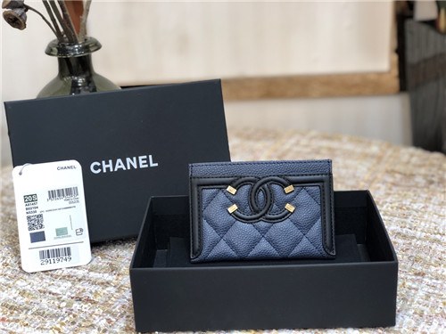 Chanel 2021 Women's Leather Card purse,11cm